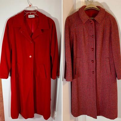 LOT 19 H: Vintage Sherwood & Harris Tweed Red Coats