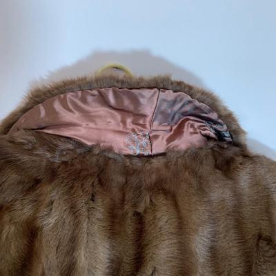 LOT 21 H: Vintage Mink Wrap (R.M. Taylor Co. Furs), Shrug, & Angora Rabbit Crochet Detachable Collar