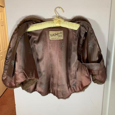 LOT 21 H: Vintage Mink Wrap (R.M. Taylor Co. Furs), Shrug, & Angora Rabbit Crochet Detachable Collar