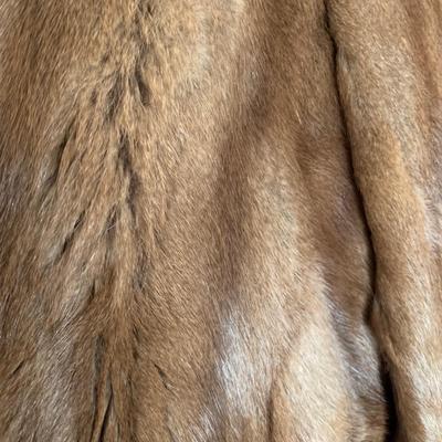 LOT 21 H: Vintage Mink Wrap (R.M. Taylor Co. Furs), Shrug, & Angora Rabbit Crochet Detachable Collar