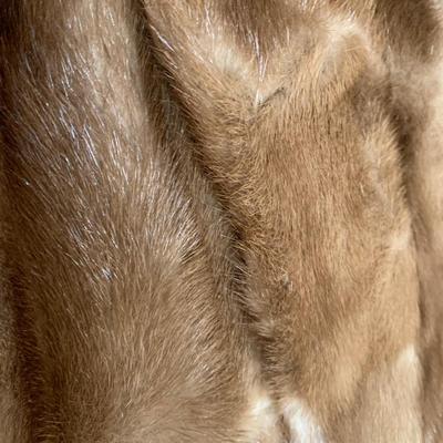 LOT 21 H: Vintage Mink Wrap (R.M. Taylor Co. Furs), Shrug, & Angora Rabbit Crochet Detachable Collar
