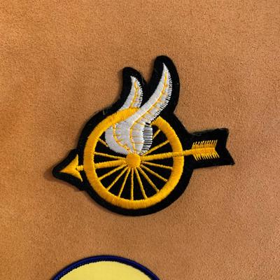 LOT 22 H: YMCA Father & Son Y-Indian Guides Leather Vests w/ Patches