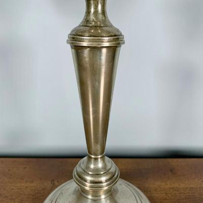 LOT 23 H: Matching Gorham Sterling Silver Weighted 3 Arm Candelabras 808/1