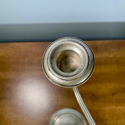 LOT 23 H: Matching Gorham Sterling Silver Weighted 3 Arm Candelabras 808/1