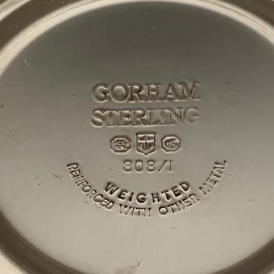 LOT 23 H: Matching Gorham Sterling Silver Weighted 3 Arm Candelabras 808/1