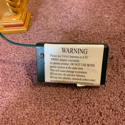 LOT 24 H: Bradford Exchange Cardinal Light Up Christmas Tree & Numbered Thomas Kinkade "Snow Kissed Holiday Memories"...