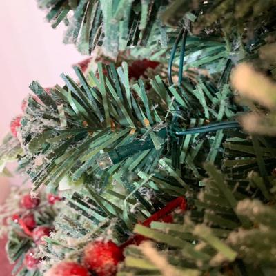 LOT 24 H: Bradford Exchange Cardinal Light Up Christmas Tree & Numbered Thomas Kinkade "Snow Kissed Holiday Memories"...