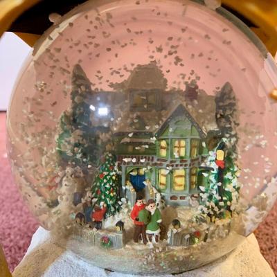 LOT 24 H: Bradford Exchange Cardinal Light Up Christmas Tree & Numbered Thomas Kinkade "Snow Kissed Holiday Memories"...