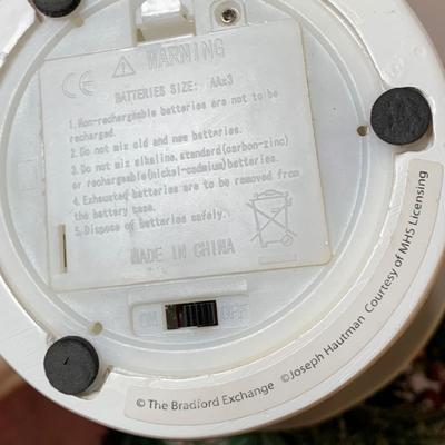 LOT 24 H: Bradford Exchange Cardinal Light Up Christmas Tree & Numbered Thomas Kinkade "Snow Kissed Holiday Memories"...