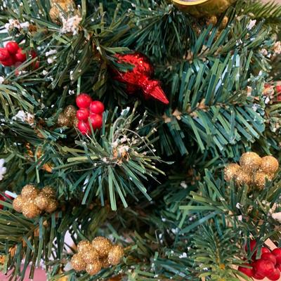 LOT 24 H: Bradford Exchange Cardinal Light Up Christmas Tree & Numbered Thomas Kinkade "Snow Kissed Holiday Memories"...