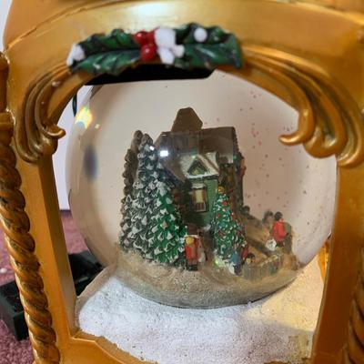 LOT 24 H: Bradford Exchange Cardinal Light Up Christmas Tree & Numbered Thomas Kinkade "Snow Kissed Holiday Memories"...