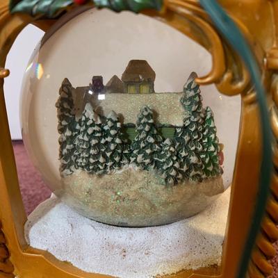 LOT 24 H: Bradford Exchange Cardinal Light Up Christmas Tree & Numbered Thomas Kinkade "Snow Kissed Holiday Memories"...