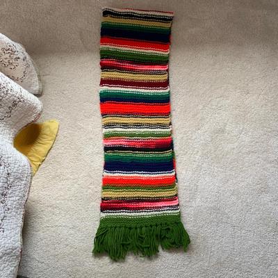 LOT 25 B: Handmade Knit / Crochet Collection: Berets, Shawls, Ponchos, Scarf, Mittens, & Purse