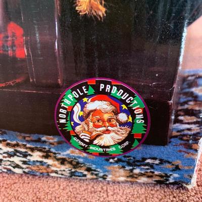 LOT 28 H: Northpole Productions Gemmy Industries Co. Santa At His Desk Musical Animated Decor