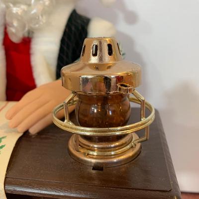 LOT 28 H: Northpole Productions Gemmy Industries Co. Santa At His Desk Musical Animated Decor