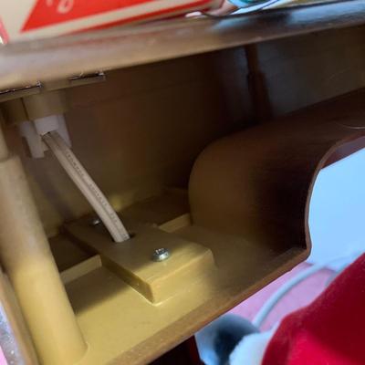 LOT 28 H: Northpole Productions Gemmy Industries Co. Santa At His Desk Musical Animated Decor