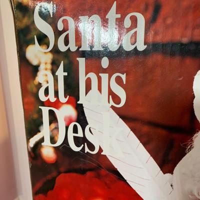 LOT 28 H: Northpole Productions Gemmy Industries Co. Santa At His Desk Musical Animated Decor