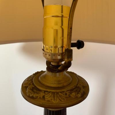 LOT 30 O: Empire Style Columnar Lamp