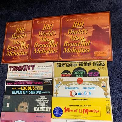 LOT 31 B: Vinyl Record Collection: "Man Of LaMancha", "Snoopy Vs. The Red Baron; The Return Of The Red Baron",...