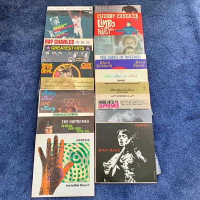 LOT 32 B: Vinyl Record Collection: "Speak Of The Devil" Ozzy Ozbourne, Billy Joel Greatest Hits Vol. 1 & 2, Genesis...