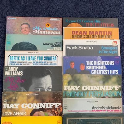 LOT 33 Vinyl Record Collection: "Sinatra's Sinatra; A Collection Of Frank's Favorites", Tony Bennett "Who Can I...