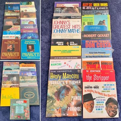 LOT 33 Vinyl Record Collection: "Sinatra's Sinatra; A Collection Of Frank's Favorites", Tony Bennett "Who Can I...