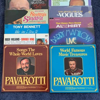 LOT 33 Vinyl Record Collection: "Sinatra's Sinatra; A Collection Of Frank's Favorites", Tony Bennett "Who Can I...