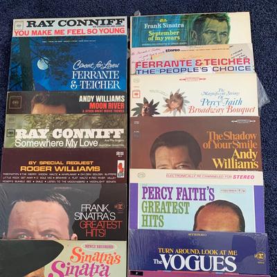 LOT 33 Vinyl Record Collection: "Sinatra's Sinatra; A Collection Of Frank's Favorites", Tony Bennett "Who Can I...