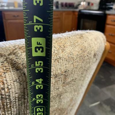 LOT 36 K: Kitchen Table w/ Leaf & 4 Rolling Swivel Chairs