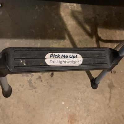 LOT 37 G: Cosco Vintage Step Stool Chair & Modern Step Stool