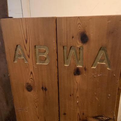 LOT 38 G: Vintage Handmade Pulpit / Lectern Style Desk Shelf Carved ABWA