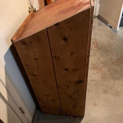 LOT 38 G: Vintage Handmade Pulpit / Lectern Style Desk Shelf Carved ABWA