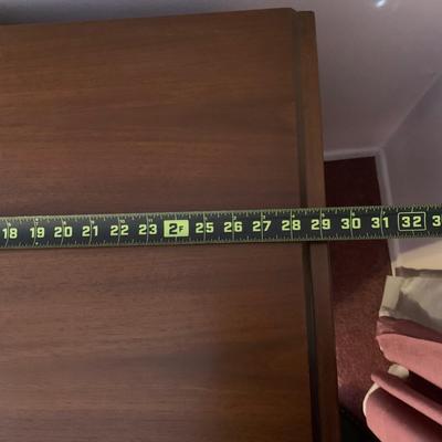 LOT 39 L: Vintage Console Cabinet w/ Electric Plugins