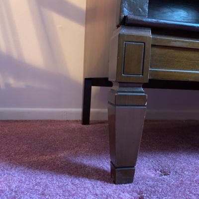 LOT 39 L: Vintage Console Cabinet w/ Electric Plugins