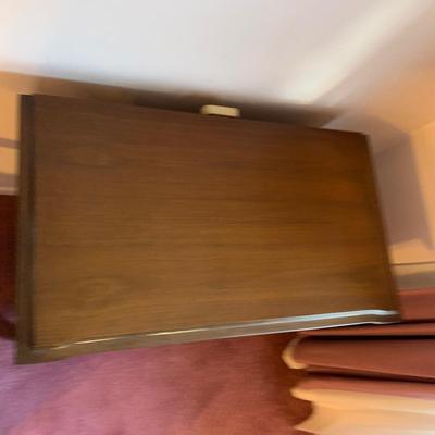 LOT 39 L: Vintage Console Cabinet w/ Electric Plugins