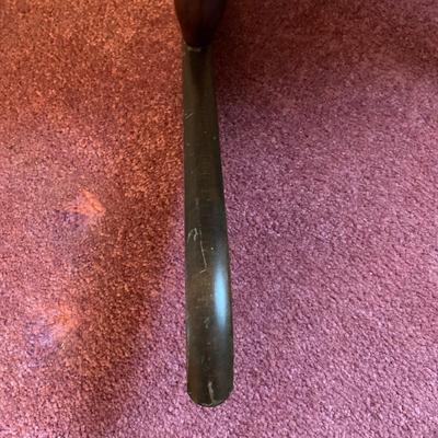 LOT 40 L: Vintage Rocking Chair & J.B. Van Sciver Co. Harp Shaped Magazine Rack