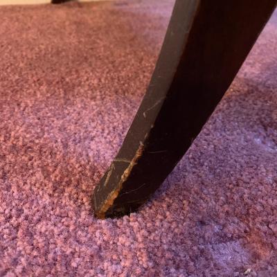 LOT 40 L: Vintage Rocking Chair & J.B. Van Sciver Co. Harp Shaped Magazine Rack