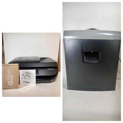 LOT 41L: 2015 HP OfficeJet 4650 with NIP HP Instant Ink & Aurora AU845XA Paper & Credit Card Shredder