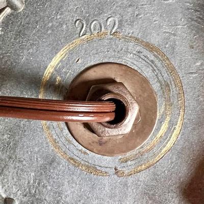 LOT 44L: Scalloped Fringe Ceramic Lamp & Pair of Pink Ceramic Lamps