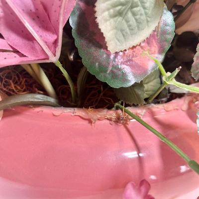 LOT 45L: Collection of Potted Artificial Flowers and Foliage Decor!