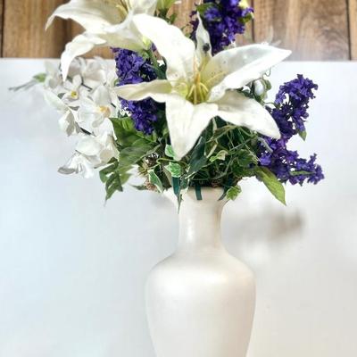 LOT 45L: Collection of Potted Artificial Flowers and Foliage Decor!