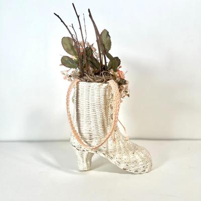 LOT 45L: Collection of Potted Artificial Flowers and Foliage Decor!