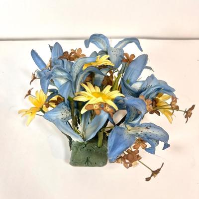 LOT 45L: Collection of Potted Artificial Flowers and Foliage Decor!