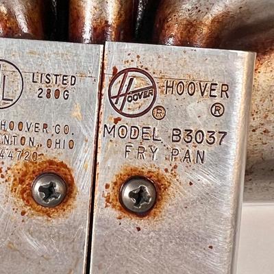 LOT 54K: Vintage Hoover Stainless Steel Frying Pan Model B3037 & George Foreman Grill Model GR- 10A