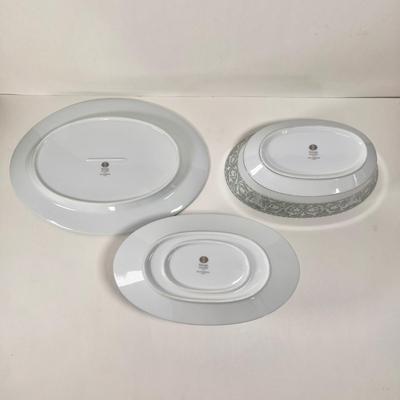 LOT 57K: Sango Imperial China Buckingham Pattern Green Dining & Tea Set