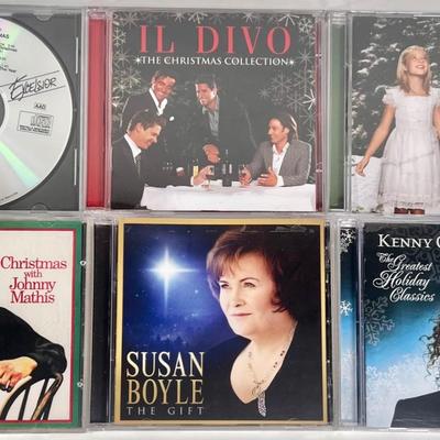 LOT 59K: Christmas Music Collection- Elvis, Johnny Mathis, Bing Crosby & More Records & CDs