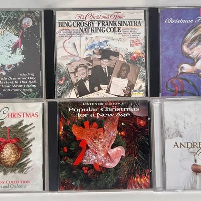 LOT 59K: Christmas Music Collection- Elvis, Johnny Mathis, Bing Crosby & More Records & CDs