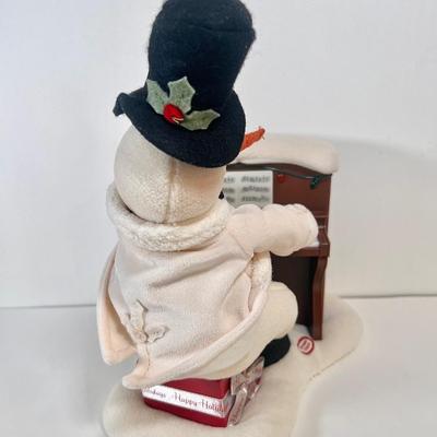 LOT 61K: 2005 “Jingle Pals” Piano Musical Plush Snowman & 2007 Hallmark “Snow What Fun Sledders” Musical Plush Snowman