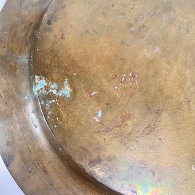 LOT 64K: Vintage Persian Intricately Designed Brass Tray