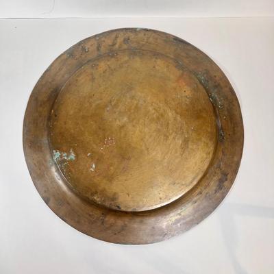 LOT 64K: Vintage Persian Intricately Designed Brass Tray